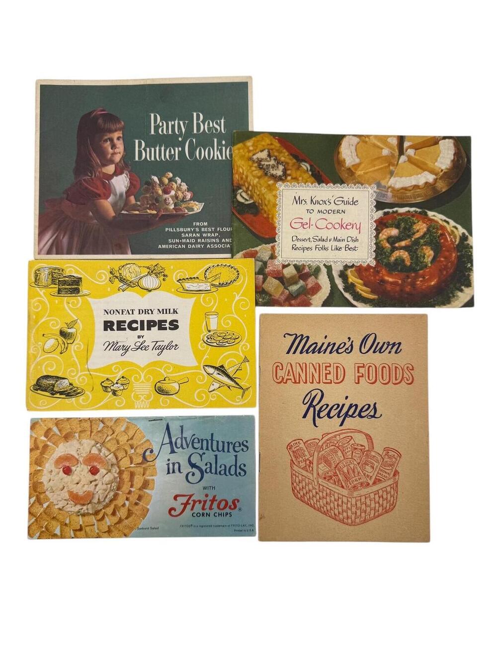 Vintage Product Advertising Cookbook Lot: 1950s Recipe Pamphlets
